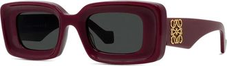 Loewe Chunky Anagram Zonnebril - Dames - Zonnebrillen - Rood - 46 MM - Accessoires