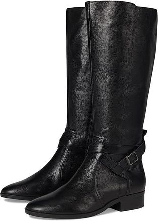 Naturalizer Rena2 Wide Calf Boots Womens Boots Black Leather : 7.5 M (B)