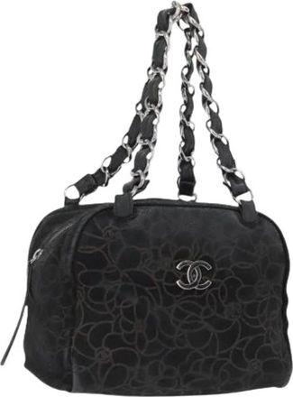Chanel Pre-owned Shoulder Bags, female, Black, Size: ONE SIZE Pre-owned Vintage Shoulder Bag