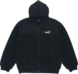 Puma lambs wool Stay Warm hooded Logo Jacket Black 848253-01