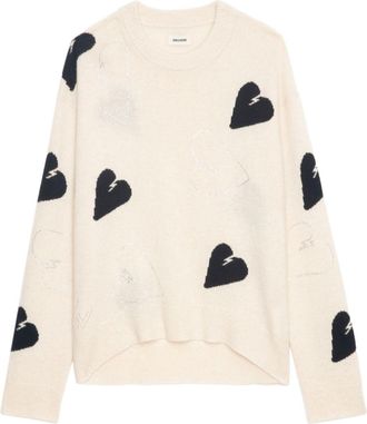 Zadig&Voltaire Maglione Markus Diamant&eacute; - Bianco