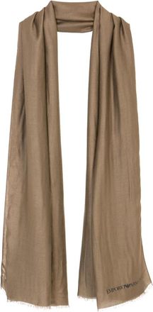 Emporio Armani Bruine Sjaal Collectie - Heren - Sjaals - Bruin - ONE Size - Accessoires