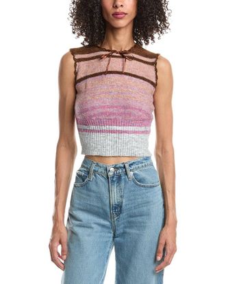 Guizio Guizio Heart Scallop Wool-Blend Vest