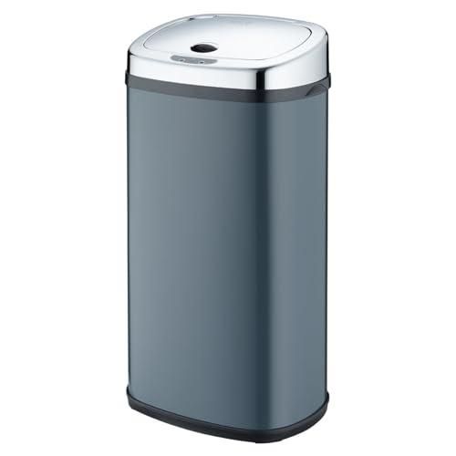 Schlanker Mülleimer Mit Trittpedal, 16,7 L, Weiß, Edelstahl