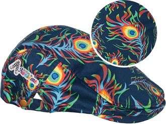 Royal & Awesome Bright Birdie Golf Caps for Men UK, Funny Flat Cap, Novelty Golf Hat, Flat Caps for Men, One Size