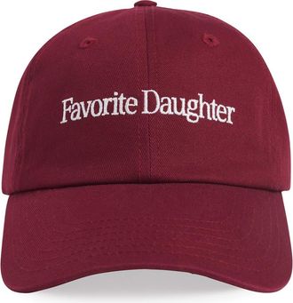 Favorite Daughter Classic Logo Cotton Twill Baseball Cap in Sangria Nights at Nordstrom