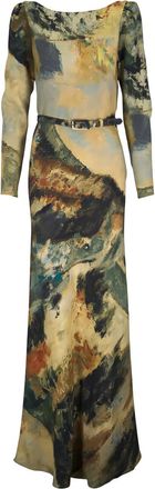 Libertine - Libertine Abito lungo Modernist Landscape - Toni neutri