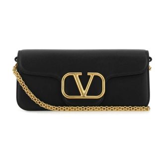 Valentino Garavani Cross Body Bags, female, Black, Size: ONE SIZE Loc&ograve; Shoulder Bag
