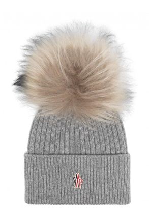 Moncler BOBBLE HAT Size: OS, colour: GREY