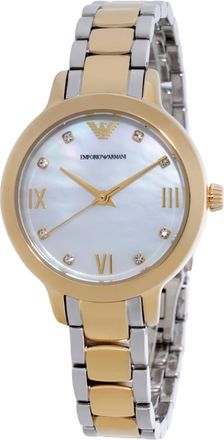 Emporio Armani Cleo Quartz White Mother of Pearl Dial Ladies Watch AR11513