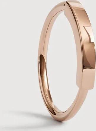 Monica Vinader Rose Gold MV Linear Stacking Ring