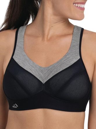 Anita Womens PanAlp Wool Sports Bra - Black Polyamide - Size 38G