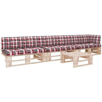 vidaXL Muebles De Palets 4 Pzas Y Cojines Madera Pino Impregnada Vidaxl