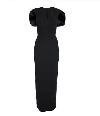 Maticevski Cypress Ruched Crepe Midi Dress Size XS