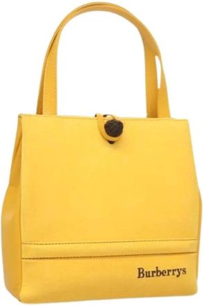 Burberry Pre-owned Handbags, female, Yellow, Size: ONE SIZE Pre-owned Vintage Handbag