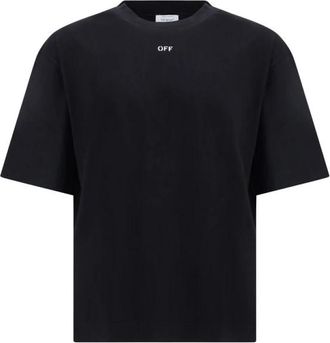 Off-white The Thinkman Arrow Skate Logo Tee - Heren - T-shirts - Zwart - XS - Katoen - Tops