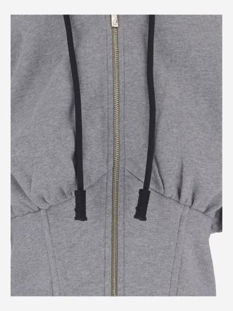 Just Cavalli Cotton Zip-Up Hoodie - Gray