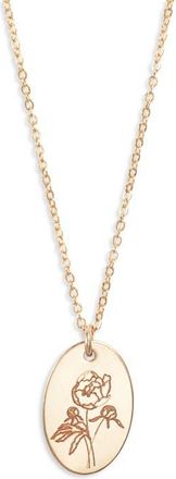 Set & Stones Louise Birth Flower Necklace in Gold/november at Nordstrom