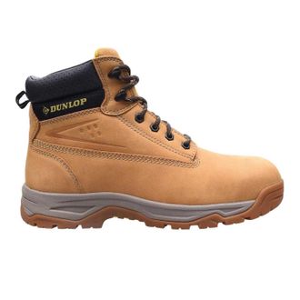 Dunlop Veiligheidslaarzen voor heren van nubuck met stalen neus (Honing)