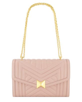 Mac Duggal Quilted Napa Leather Handbag