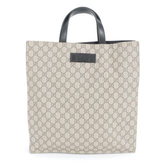 Gucci Brown Gg Supreme Tote Bag (Pre-Owned)