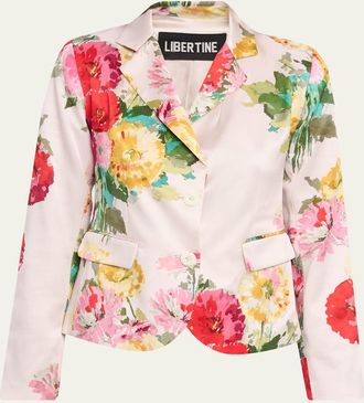 Libertine - Libertine Pat Nixon Silk Single-Breasted Classic Jacket