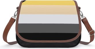 Generic Bear Gay LGBTQ Flag Fashion Womens Crossbody Bags Novelty Handbag Shoulder Bag Purse