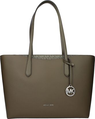 Michael Kors Green Fabric Shoulder Womens Bag
