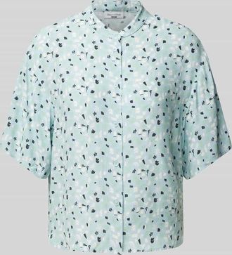 Marc O'Polo Denim Marc OPolo Denim Regular Fit Bluse mit Stehkragen in Hellblau, Größe M