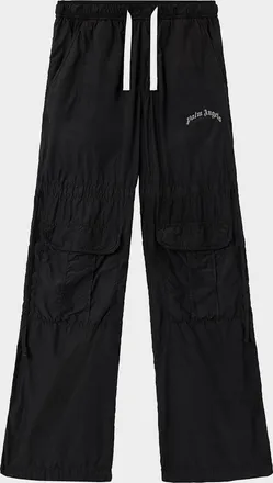 Palm Angels Men & apos;s Curved Logo Drawstring Cargo Pants