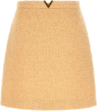 Valentino Garavani Virgin Wool Long Womens Skirt