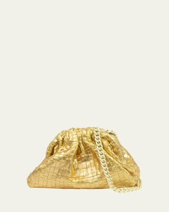 Maria La Rosa Game Mini Ribbon Metallic Shoulder Bag