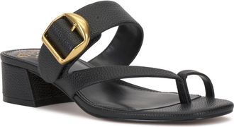 Vince Camuto Laynnie Toe Loop Sandal in Black Pl Souffle at Nordstrom Rack, Size 7.5