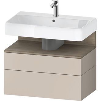 Duravit Duravit - Qatego Mueble Bajo Lavabo, 1 Extra&iacute;ble Y 1 Caj&oacute;n