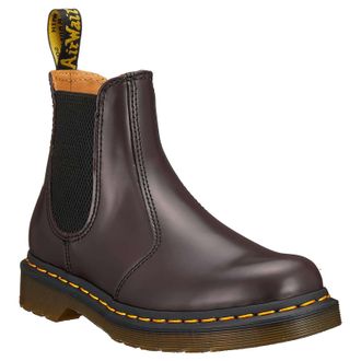 Dr. Martens 2976 YS Smooth Leather Unisex Ankle Boots - Burgundy - Size:UK 6.5
