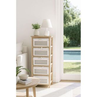 Regalos Miguel Muebles Auxiliares - Cajonera Ancha Nuvio 5 Cajones