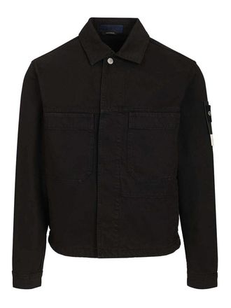 Stone Island Denim Biker Jacket