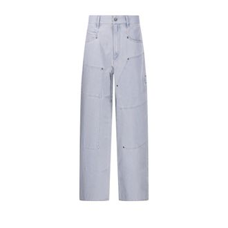 Isabel Marant Light Blue Ophra Jeans - female - Marant &eacute;toile - Straight Fit Jeans - Blue - XS - Jeans
