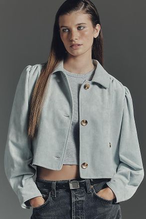 Blank NYC Crop Buttondown Jacket
