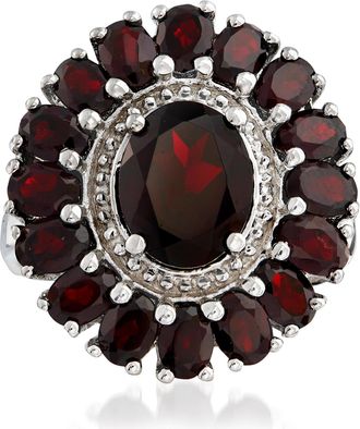 Ross-Simons Garnet Ring in Sterling Silver