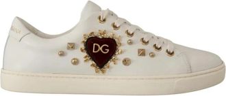 Dolce & Gabbana Gorgeous Sneakers - Dames - Sneakers - Wit - 36 EU - Leer - Schoenen