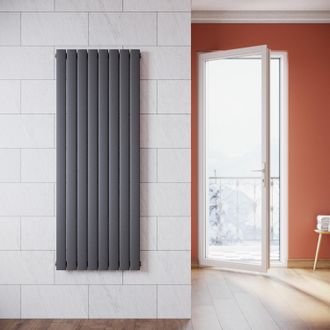 Elegant Lighting Elegant - Radiadores De Agua Caliente 1600 X 619 X 48 Mm,radiador De Sal&oacute;n Potencia 992 W,monocapa Vertical,conexiones Centrales G 1/2 - Antracita