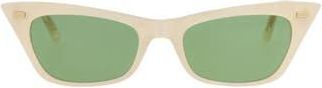 Valentino 51mm Cat Eye Sunglasses in Pearl Pearl Green at Nordstrom Rack
