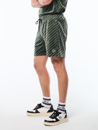 Sergio Tacchini Obliquo Velour Short in Agave Green at Nordstrom, Size Xxx-Large