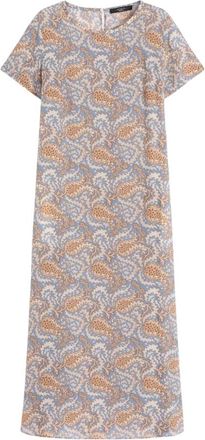 Max Mara Abito lungo in seta stampata - Dames - Casual kleedjes - Veelkleurig - XS - Kleedjes