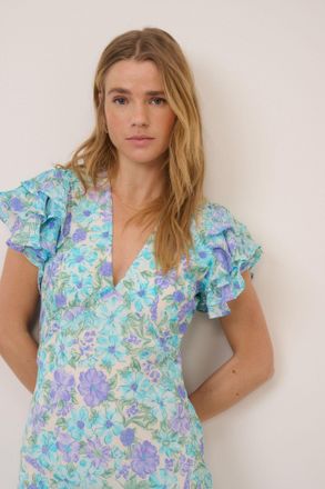 Nobody's Child Blue Floral Layla Midi Dress