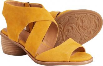 S&ouml;fft Womens Camille Leather Sandal In Mimosa