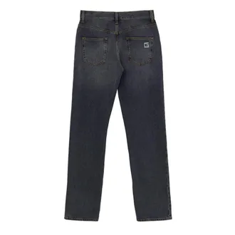 Gucci Womens Gray Cotton Relaxed Fit Jeans Clothing