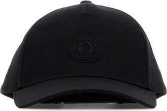 Moncler Black Cotton Baseball Cap