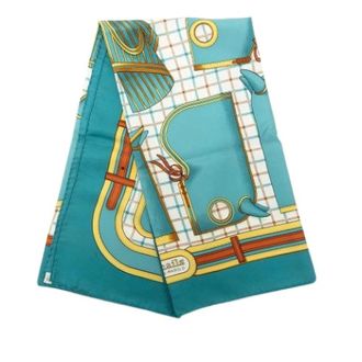Herm&egrave;s Pre-owned Camails Sjaal - Dames - Pre-owned - Blauw - Maat: ONE Size Zijde